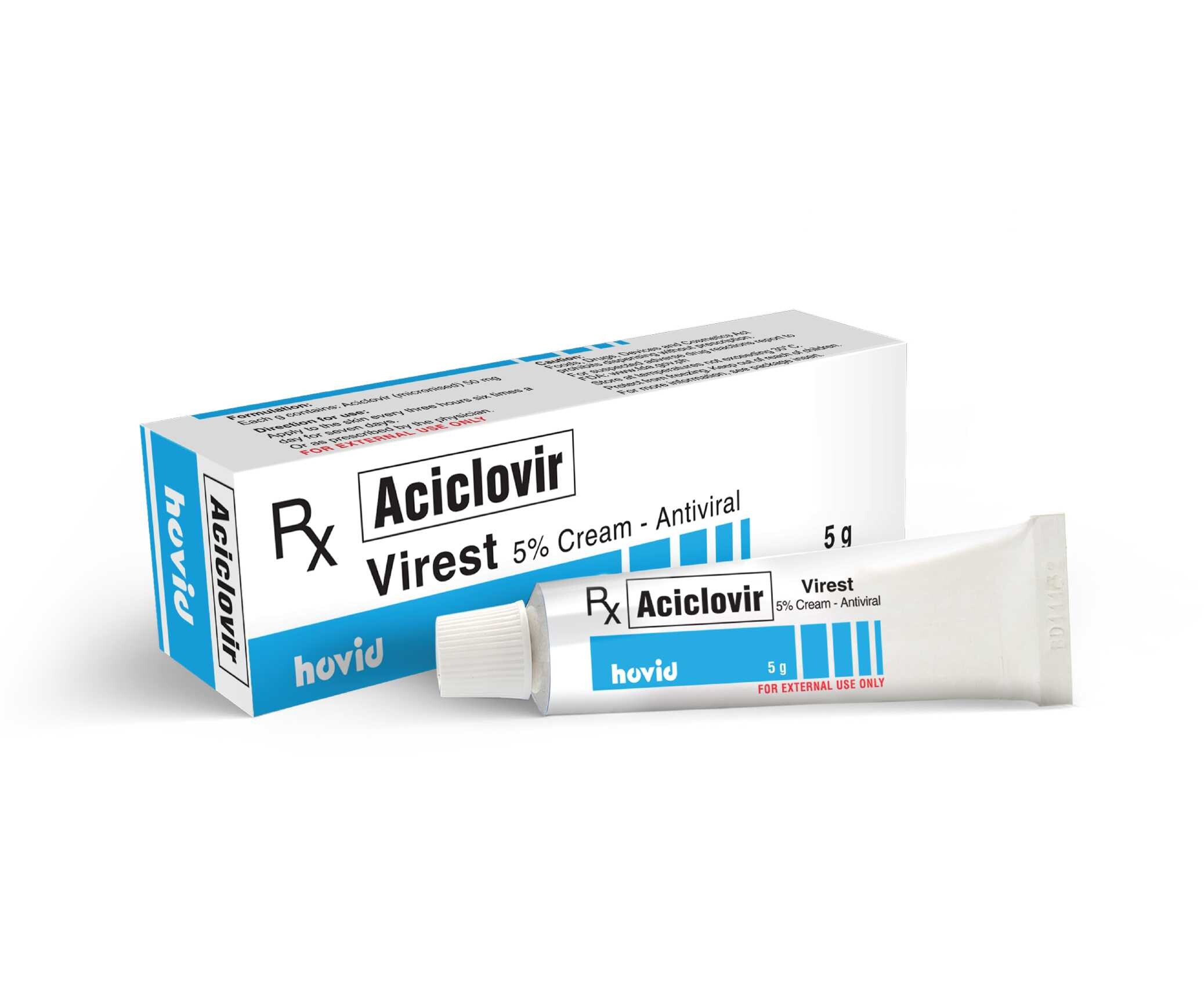 Virest 5% Cream 5g Micronized